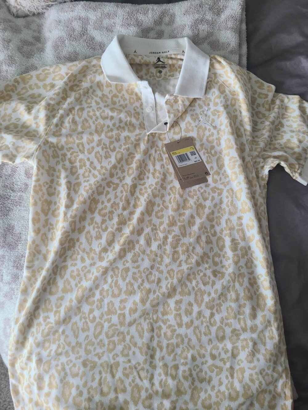 Jordan golf cheetah polo shirt